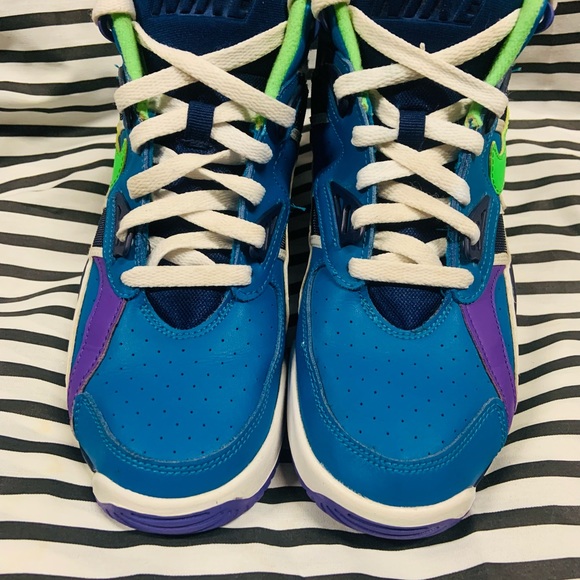 •Nike Air Trainer SC GS Imperial Blue Scream Green Shoes (2019)• - Picture 9 of 10